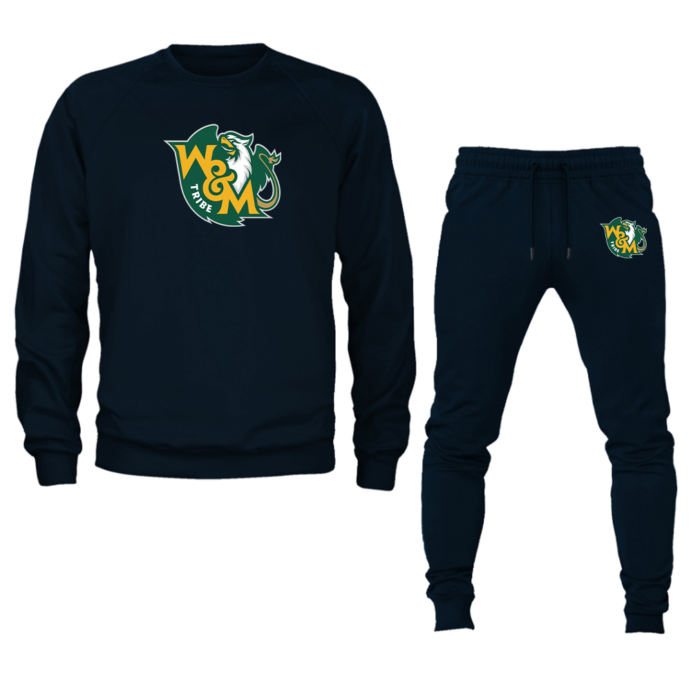 Men's William and Mary Tribe  Crewneck Sweatshirt Joggers Suit
